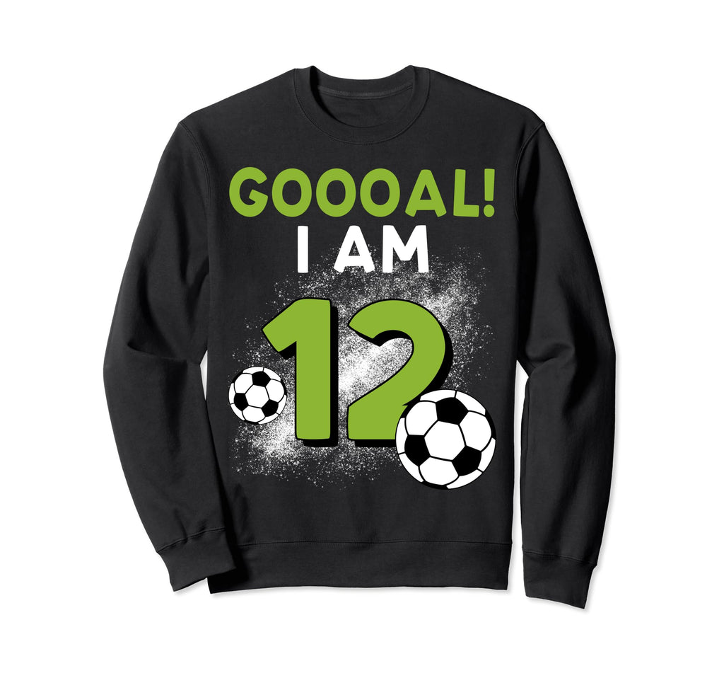 12Th Birthday Soccer Theme 12Year Sweatshirt - Trendy Graphic for Adults