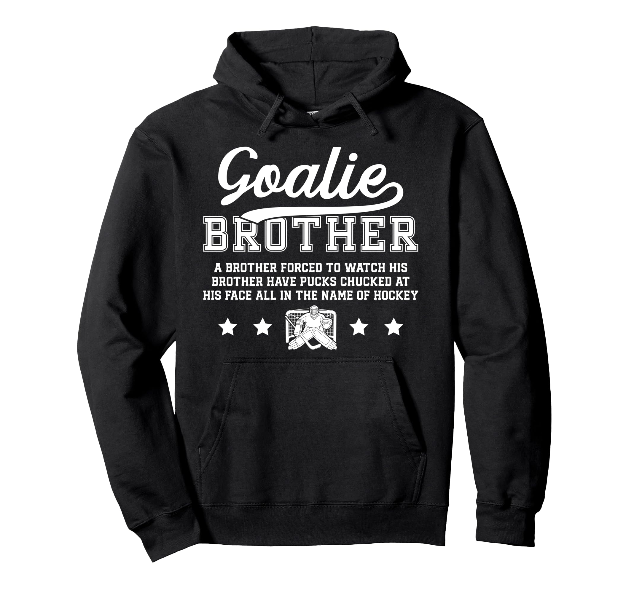 Hockey Goalie Brother Definition Hockey Hoodie - Trendy Graphic Unisex