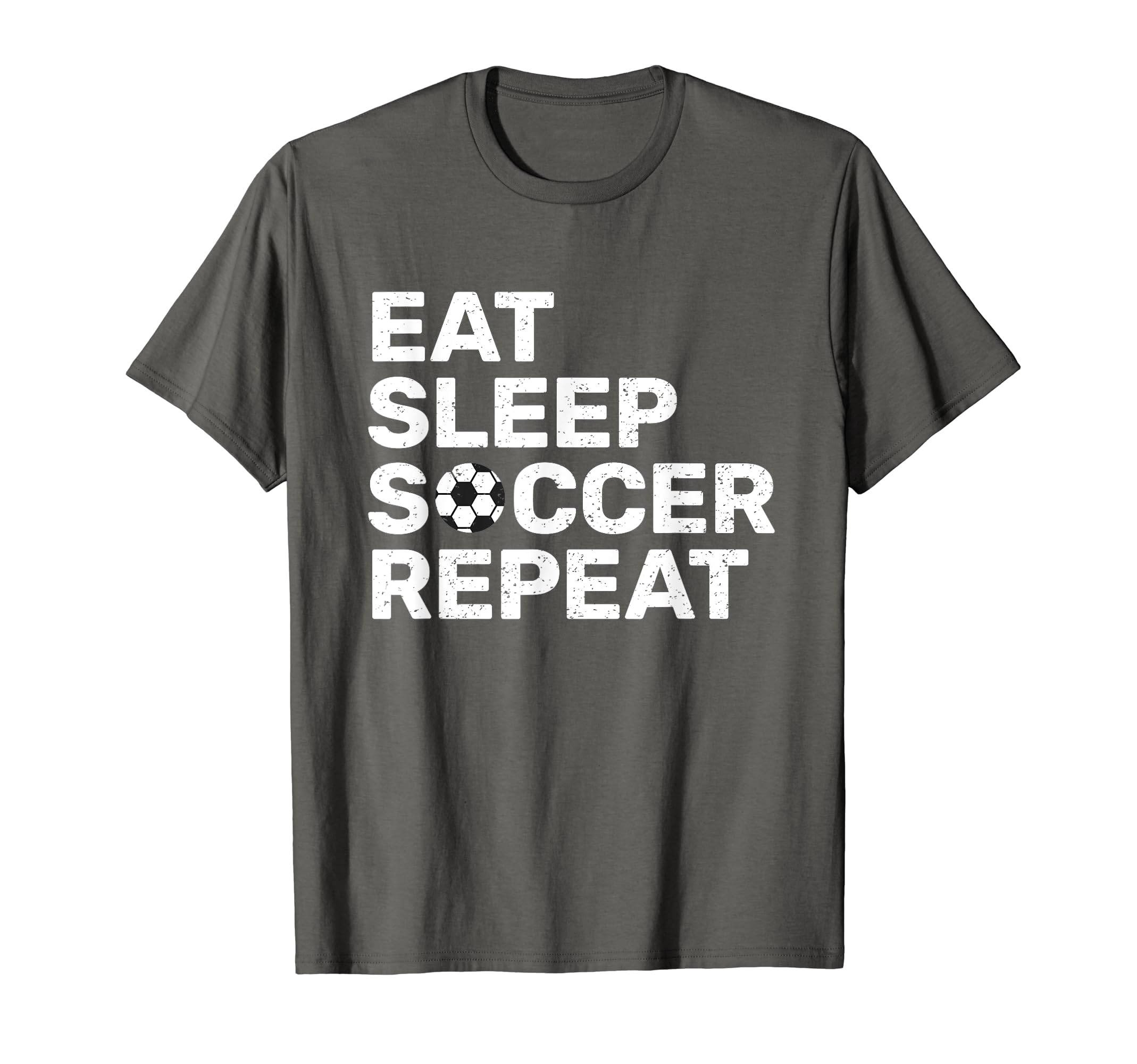 Eat Sleep Soccer Repeat Sport Player Gift T-Shirt - Minimalist Print Unisex