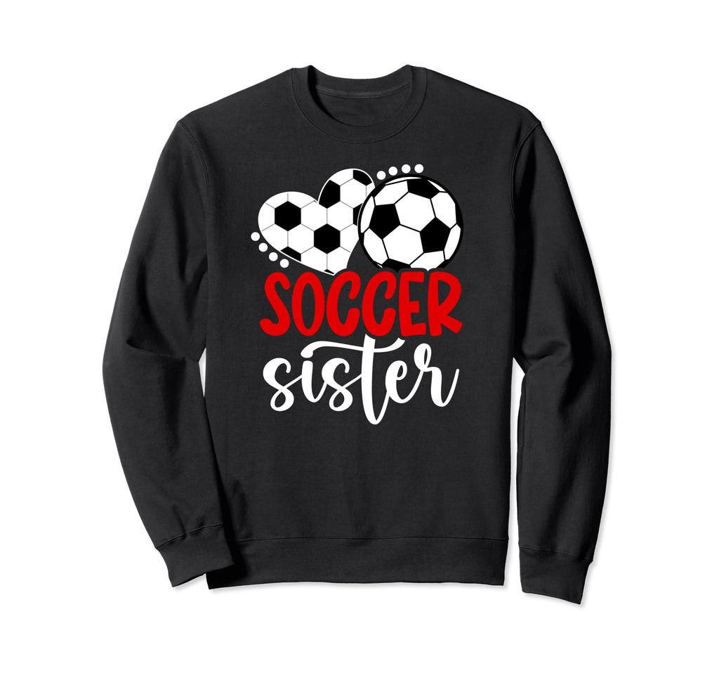 Soccer Sister Heart Soccer Players Sweatshirt - Streetwear Style Men Women