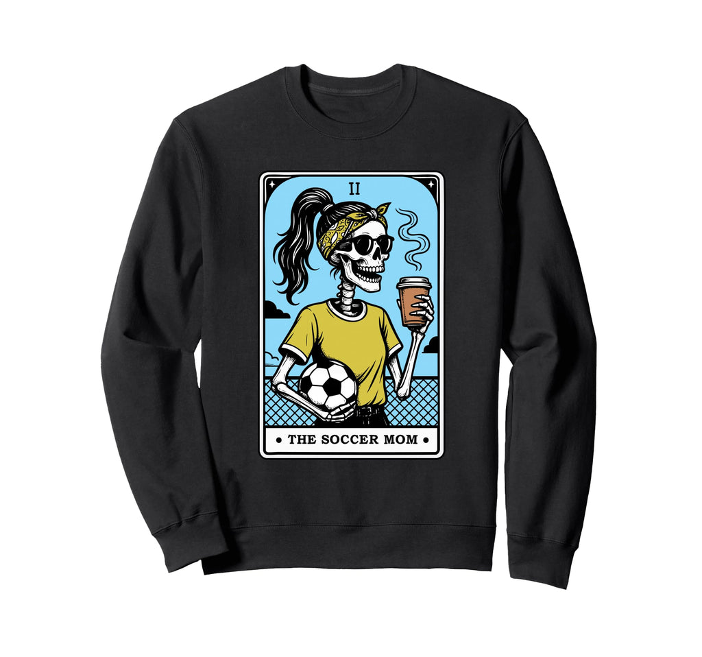 Soccer Mom Tarot Sweatshirt - Minimalist Print Men Women