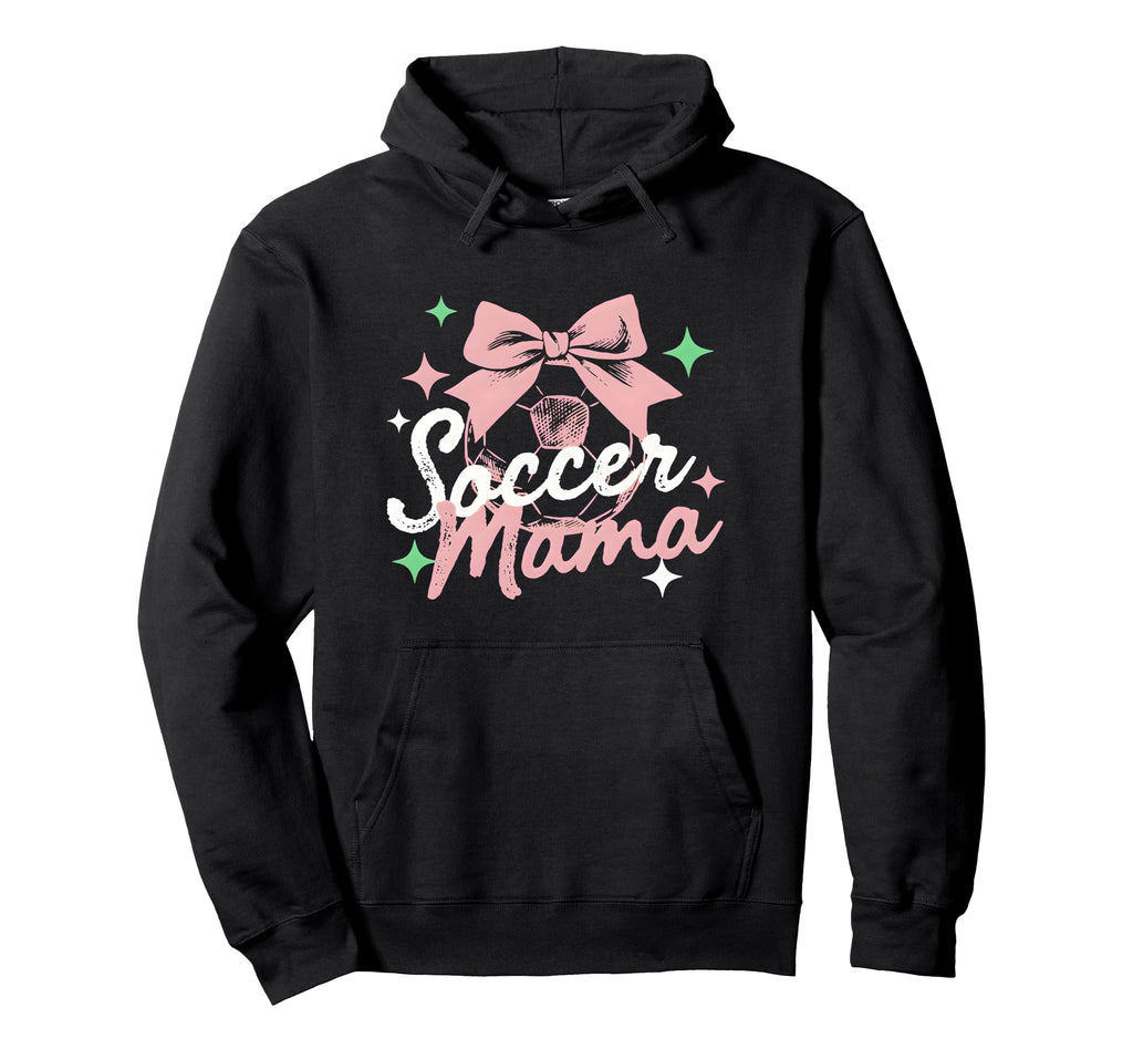 Soccer Mama Coquette Bow Sideline Hoodie - Custom Art Print for Adults