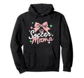 Soccer Mama Coquette Bow Sideline Hoodie - Custom Art Print for Adults