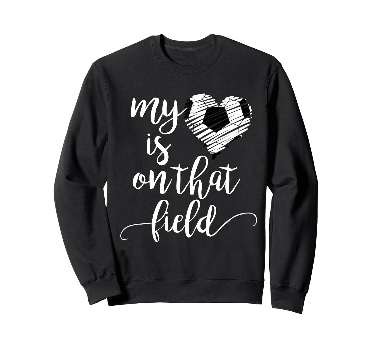 Soccer Teens My Heart Is That Sweatshirt - Custom Art Print for Adults