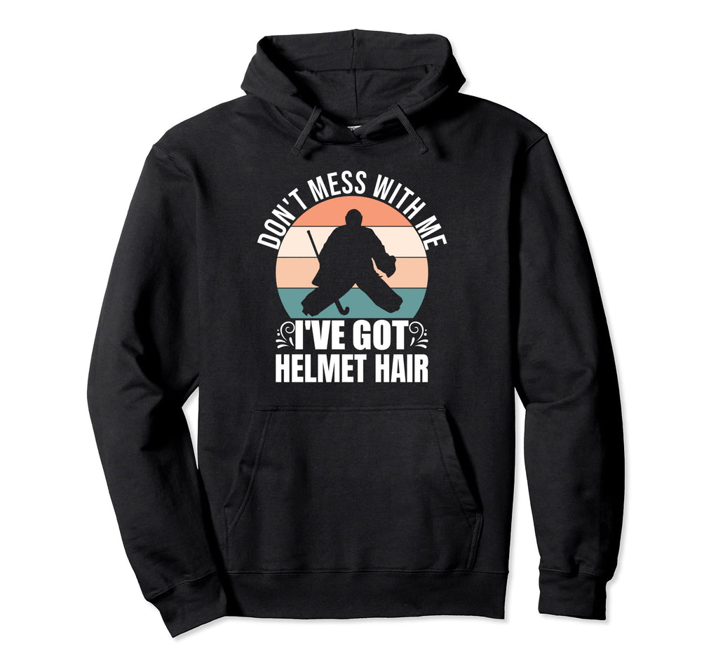 Field Hockey Goalie Goal Keeper Helmet Hoodie - Custom Art Print Unisex