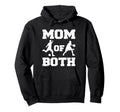 Mom Both Funny Soccer Basketball Mom Hoodie - Minimalist Print Men Women