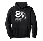 8Th Birthday Soccer Player Football 8 Years Hoodie - Graphic Print Unisex