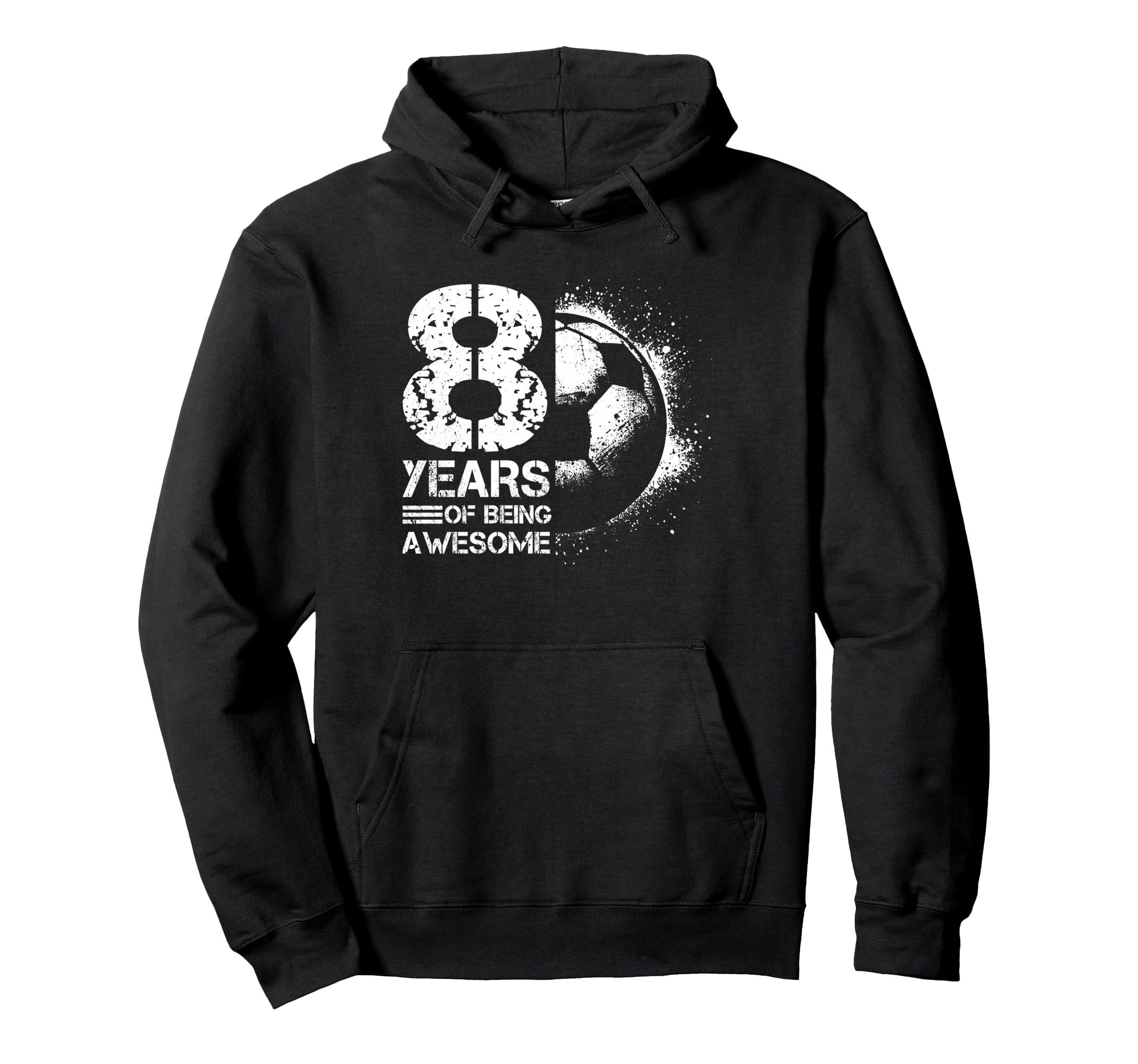 8Th Birthday Soccer Player Football 8 Years Hoodie - Graphic Print Unisex