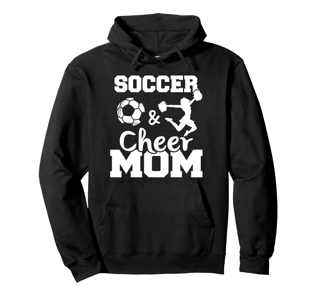 Soccer And Cheer Mom Funny Soccer Hoodie - Minimalist Print Men Women