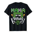 Mama Birthday Soccer Player Bday T-Shirt - Streetwear Style for Adults
