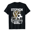 Stepmom Birthday Soccer Ball Leopard T-Shirt - Streetwear Style Men Women