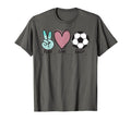 Peace Love Soccer Soccer Lover T-Shirt - Streetwear Style Men Women