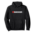 Love Soccer Minimalist Aesthetic Like Hoodie - Aesthetic Graphic Unisex