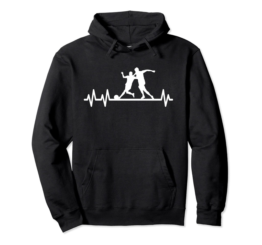 Soccer Pulse Heartbeat Heart Rate Soccer Hoodie - Trendy Graphic Men Women