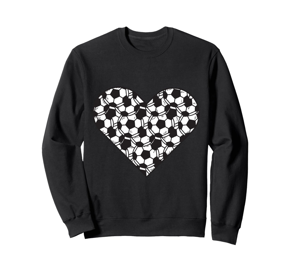 Soccer Play Heart Funny Valentines Sweatshirt - Trendy Graphic Men Women