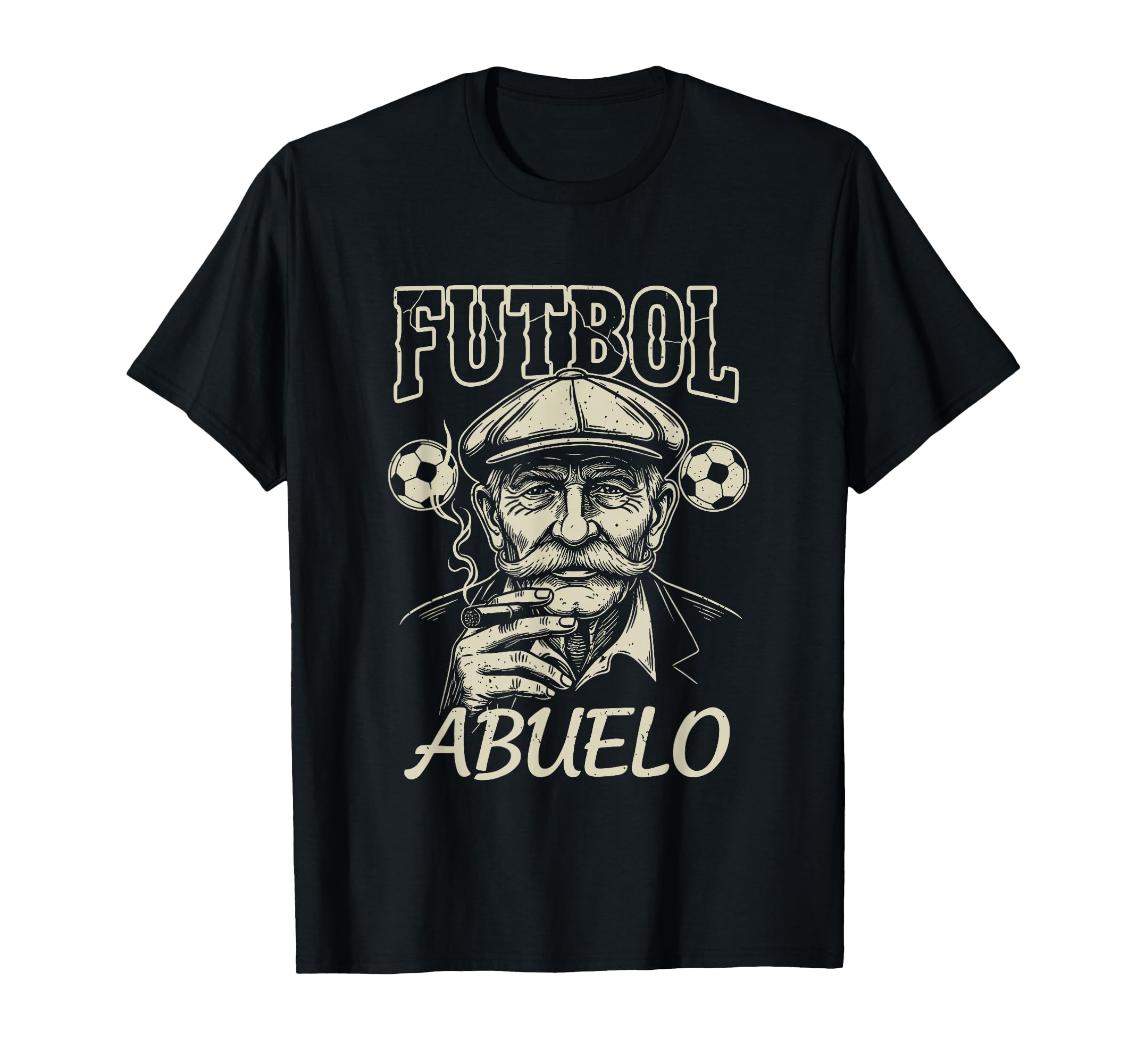 Futbol Abuelo Grandpa Soccer Smoker Funny T-Shirt - Trendy Graphic Unisex