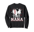 Ball Nana Baseball Soccer Heart Sweatshirt - Fun Novelty Design Men Women