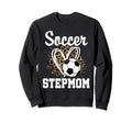 Soccer Stepmom Leopard Heart Sweatshirt - Streetwear Style Men Women