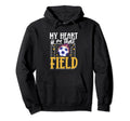 My Heart Is That Field Soccer Hoodie - Casual Everyday Wear Unisex