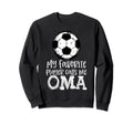 Soccer My Favorite Player Calls Sweatshirt - Minimalist Print for Adults