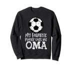 Soccer My Favorite Player Calls Sweatshirt - Minimalist Print for Adults