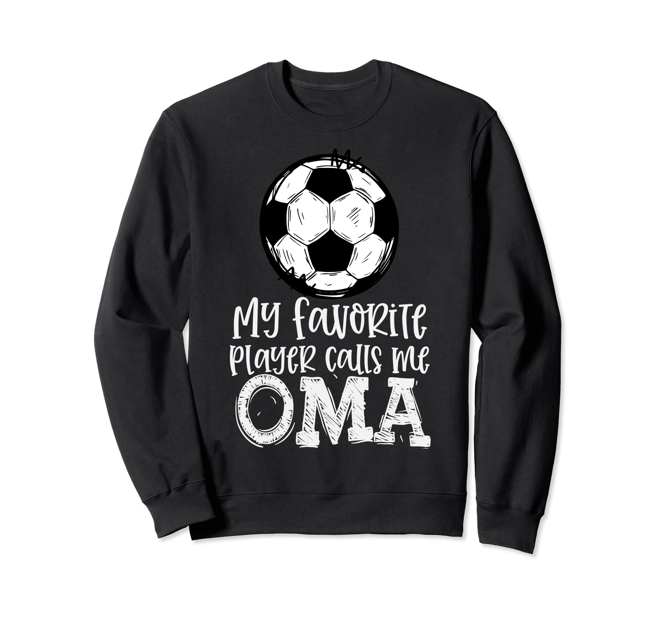 Soccer My Favorite Player Calls Sweatshirt - Minimalist Print for Adults