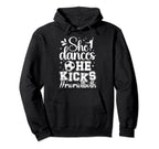 She Dances He Kicks Mom Both Dance Hoodie - Minimalist Print for Adults