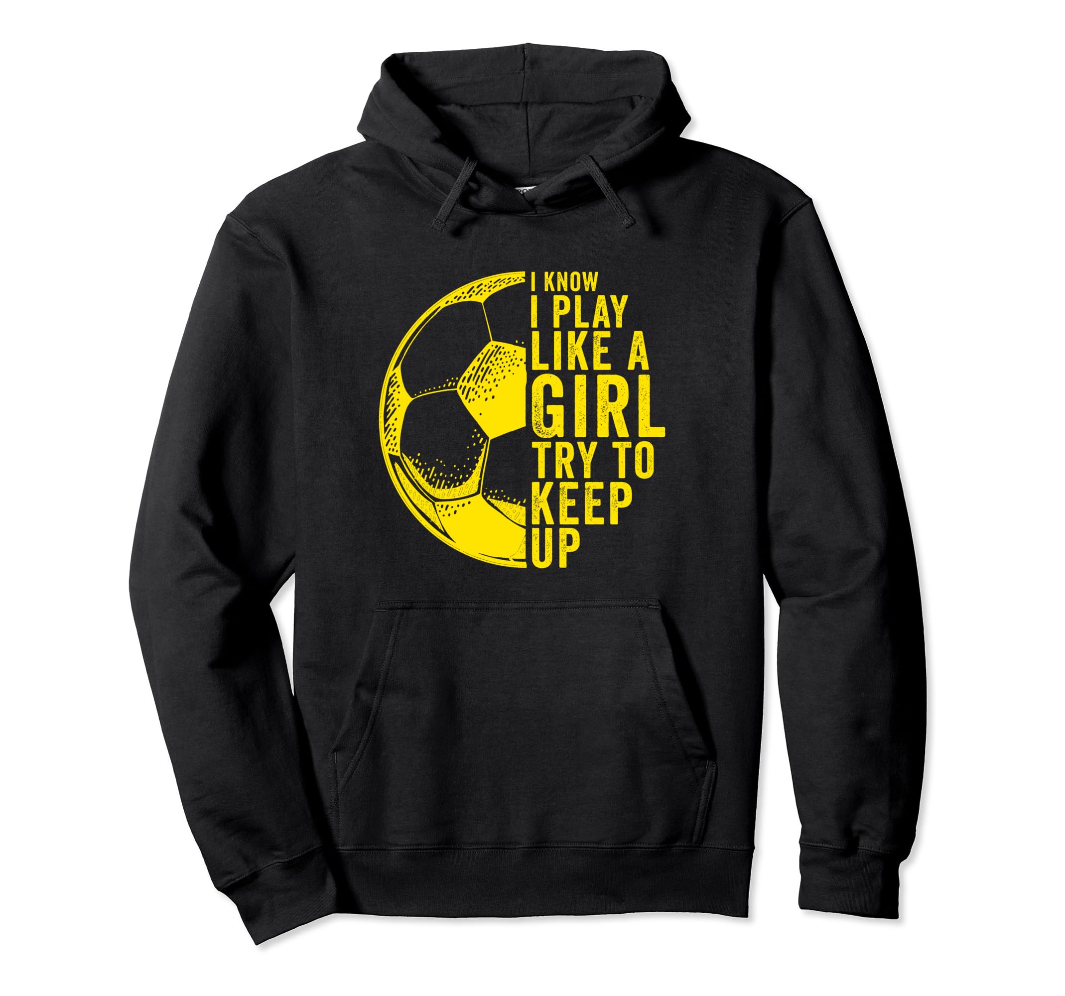 I Know I Play Like Try To Keep Up Hoodie - Novelty Apparel Unisex