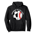 Grandma Ballers Funny Soccer Baseball Hoodie - Novelty Apparel Men Women