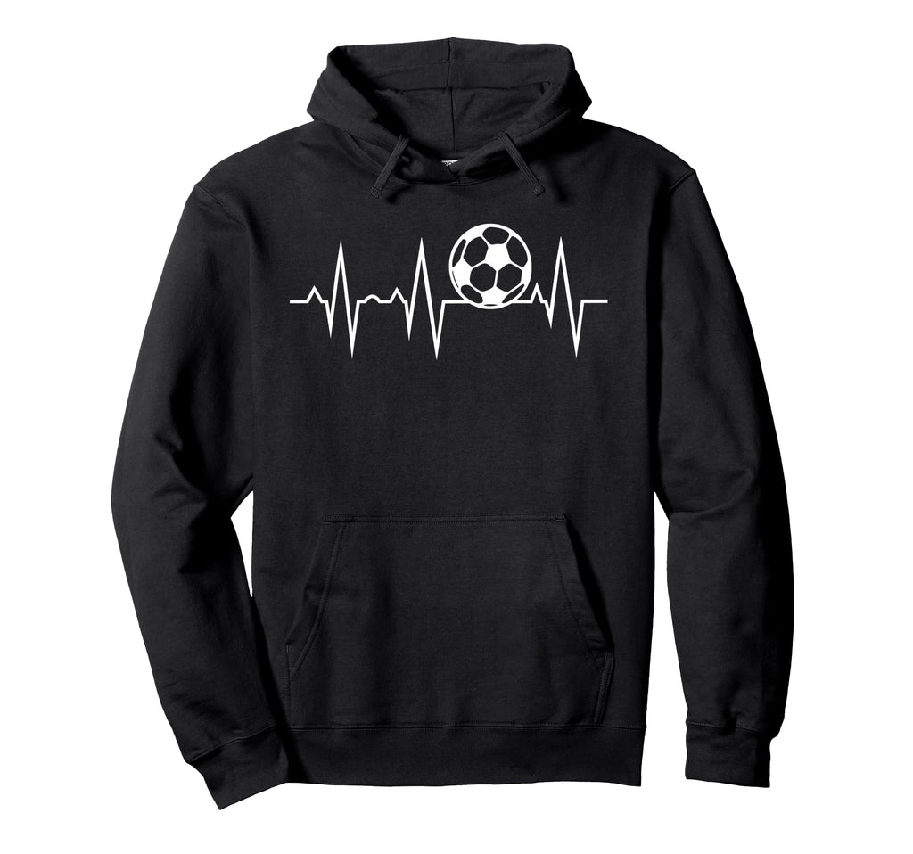 Soccer Heartbeat Hoodie - Novelty Apparel Men Women