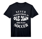 Never Underestimate Old Who Plays T-Shirt - Trendy Graphic for Adults