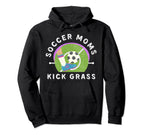 Soccer Moms Kick Grass Mothers Day Funny Hoodie - Aesthetic Graphic Unisex