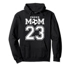 Number 23 Custom Proud Soccer Futbol Mom Hoodie - Trendy Graphic Men Women