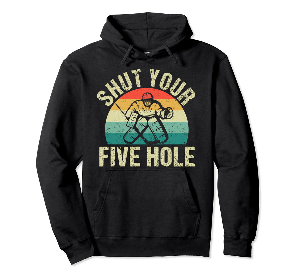 Funny Ice Hockey Goalie Goalkeeper Hoodie - Novelty Apparel for Adults
