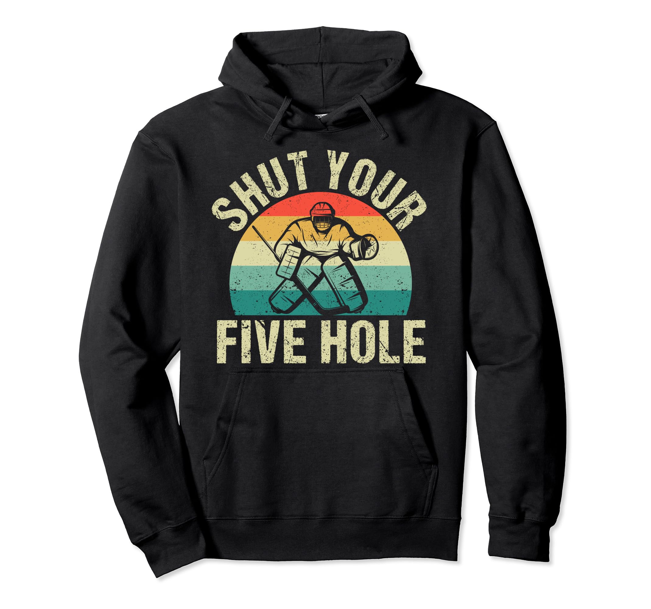 Funny Ice Hockey Goalie Goalkeeper Hoodie - Novelty Apparel for Adults