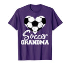 Soccer Grandma Heart Funny Heartfelt T-Shirt - Custom Art Print for Adults