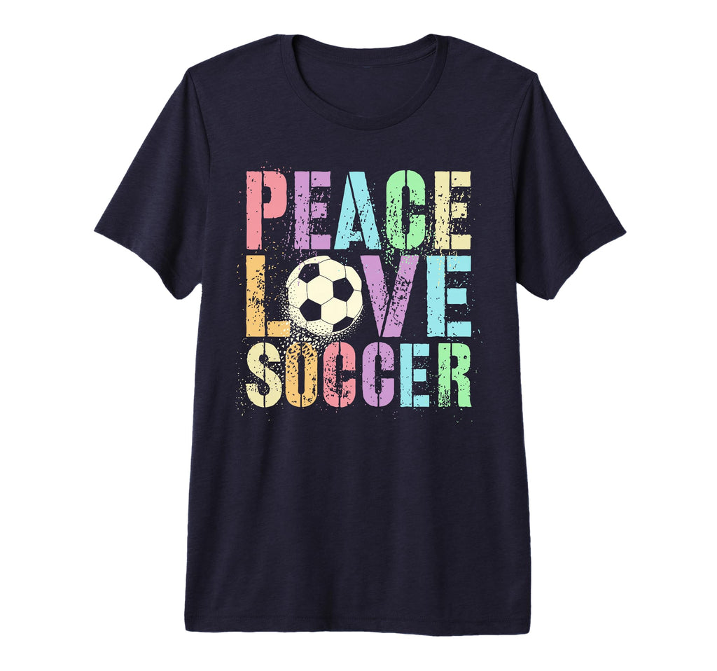 Sassy Peace Love Soccer Score Club Mom T-Shirt - Minimalist Print Unisex