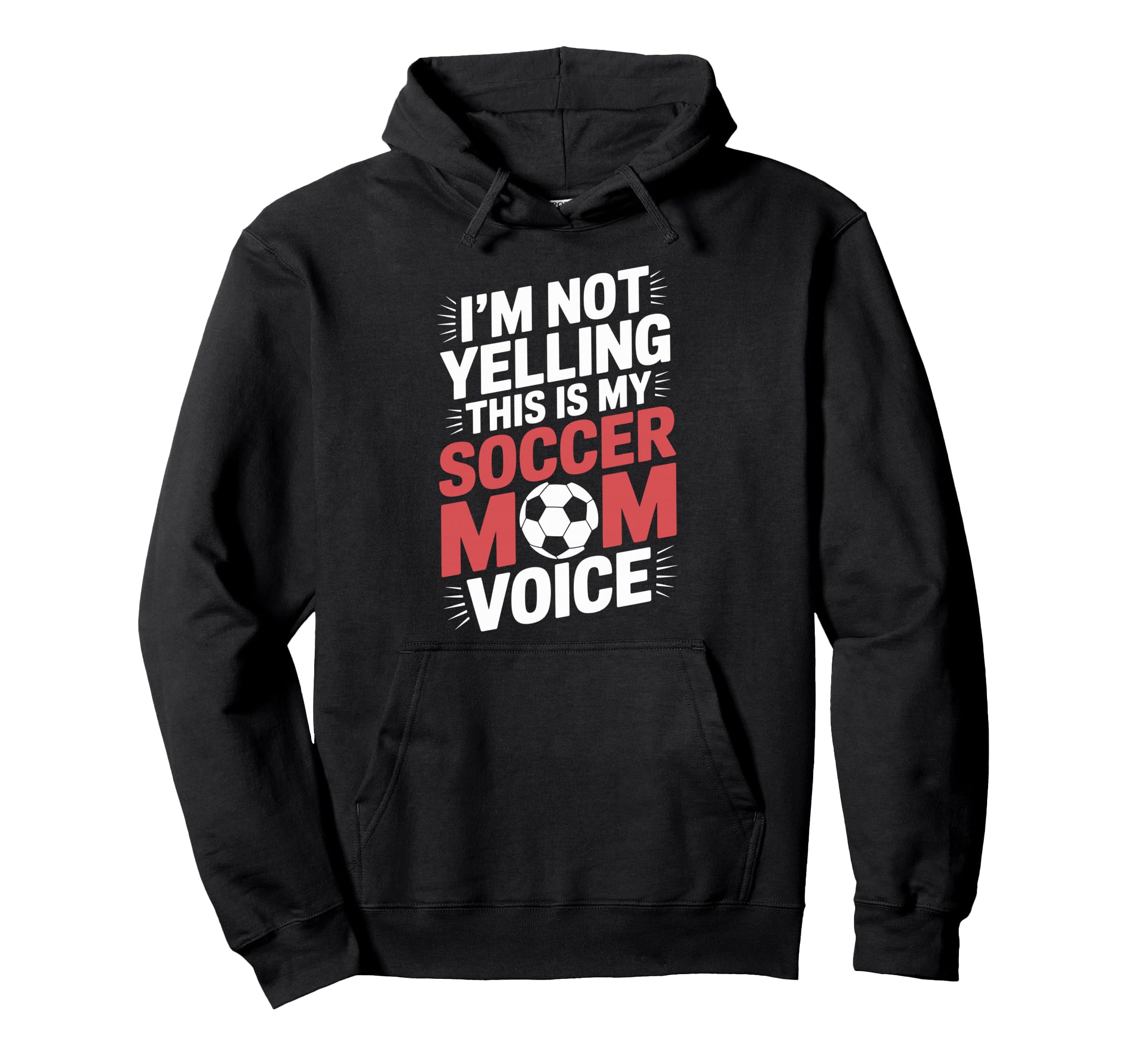 This Is My Soccer Mom Voice Goalkeeper Hoodie - Trendy Graphic for Adults
