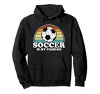 Soccer Is My Passion Soccer Ball Hoodie - Casual Everyday Wear Unisex