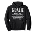 Ice Hockey Goalie Ice Hockey Hoodie - Minimalist Print Men Women