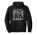 My Favorite Goalie Calls Me Babicka Hoodie - Aesthetic Graphic Unisex