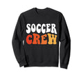 Funny Football Soccer Crew Sweatshirt - Minimalist Print Men Women