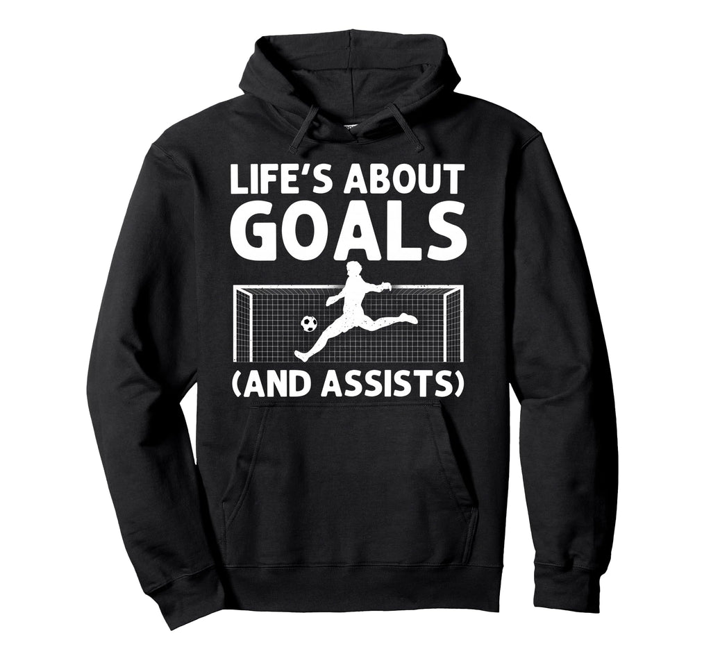 Funny Soccer Art Gag Soccer Player Hoodie - Graphic Print Unisex