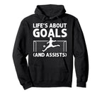 Funny Soccer Art Gag Soccer Player Hoodie - Graphic Print Unisex