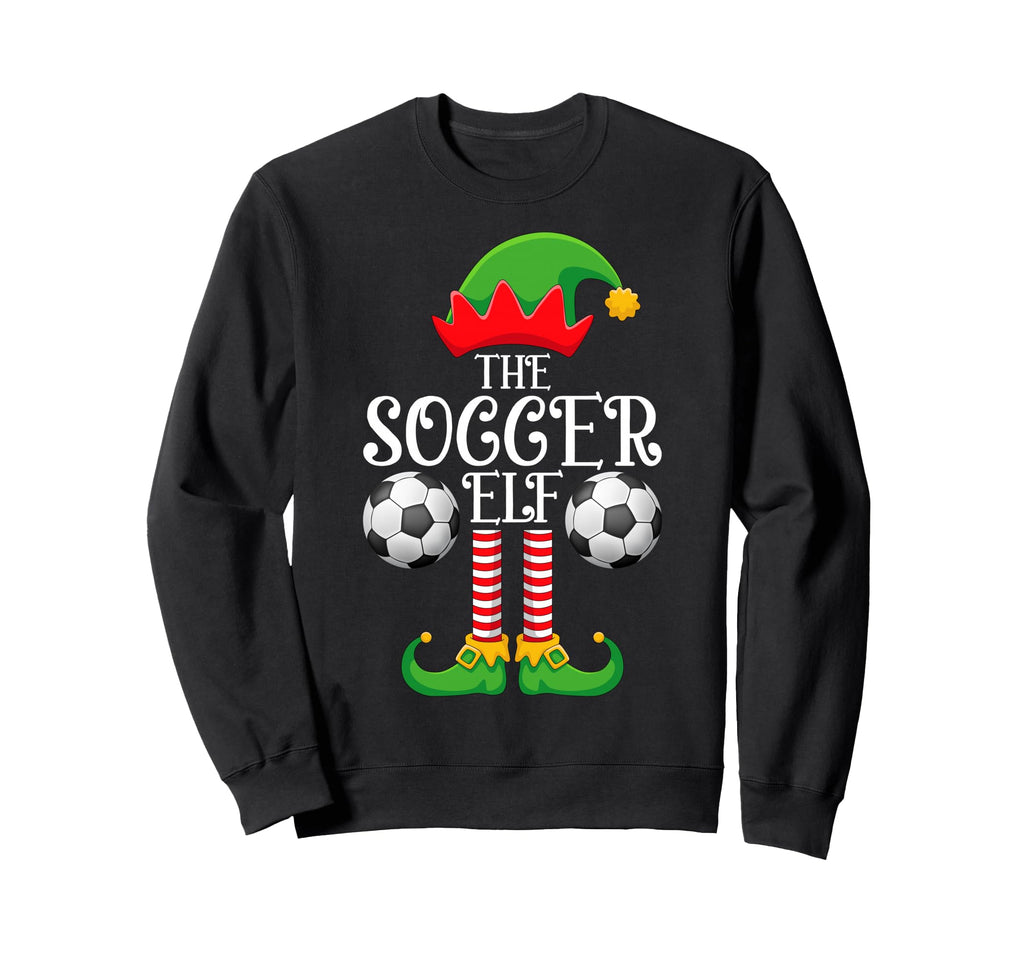 Soccer Elf Family Matching Sweatshirt - Fun Novelty Design for Adults