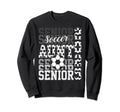 Soccer Senior Aunt Class 2025 Sweatshirt - Minimalist Print Men Women