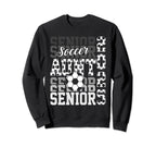 Soccer Senior Aunt Class 2025 Sweatshirt - Minimalist Print Men Women