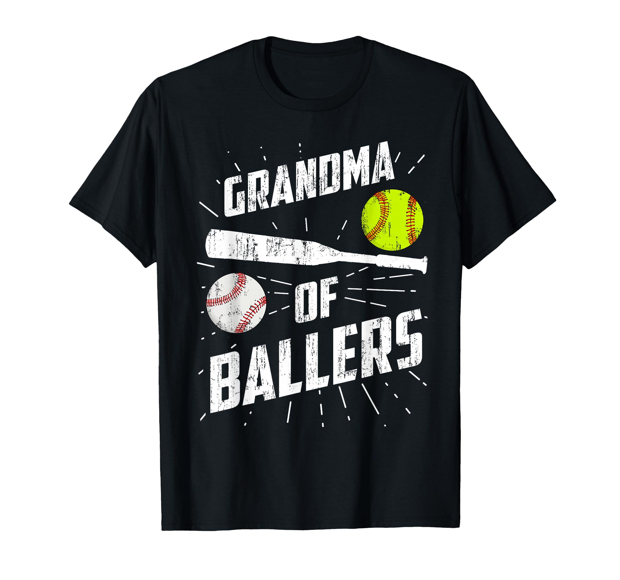 Grandma Ballers Funny Baseball T-Shirt - Unique Graphic for Adults