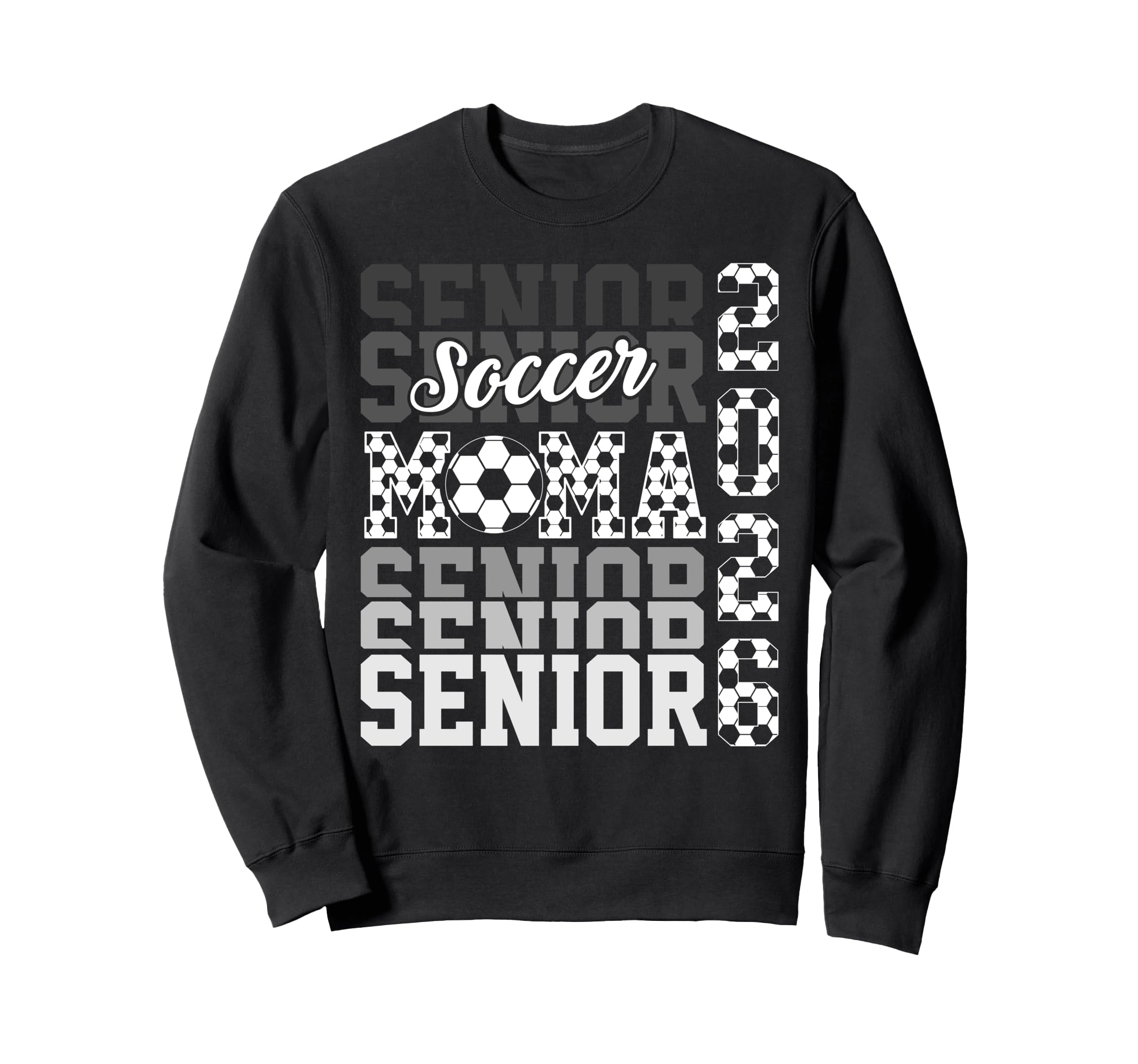 2026 Soccer Senior Mama Sweatshirt - Casual Everyday Wear for Adults