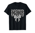 Mono Checkred Soccer Mama Bow White T-Shirt - Graphic Print Men Women